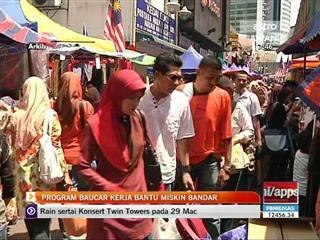 Program baucer kerja bantu miskin bandar