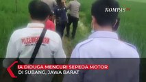 Pria ini Dihakimi Warga Hingga Babak Belur dan Berlumur Lumpur Karena Mencuri Sepeda Motor