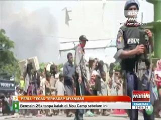 Perlu tegas terhadap Myanmar