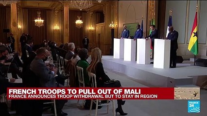 Macron says 'hidden aims' of junta forced Mali pullout