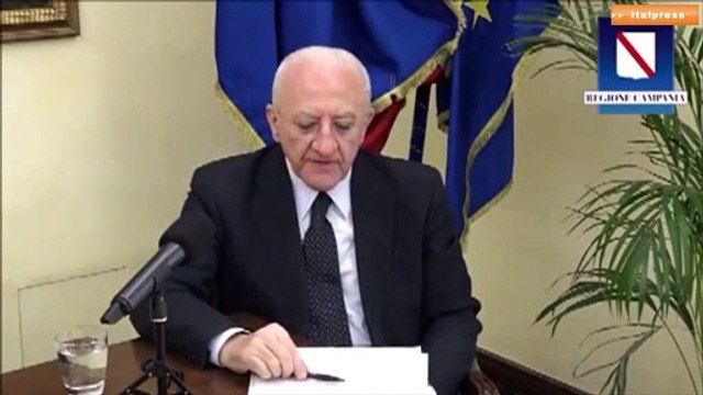 Covid, De Luca ripartiamo con le vaccinazioni AstraZeneca