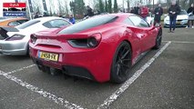 NOVITEC Ferrari 488 GTB - Powerslides - Loud Accelerations-