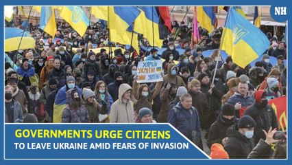 Video herunterladen: Governments Urge Citizens To Leave Ukraine Amid Fears Of Invasion