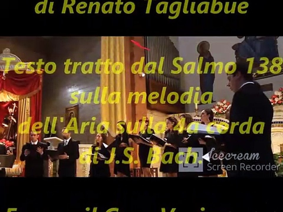 Tu sai tutto di me - Arr. di R. Tagliabue sulla melodia dell' "Aria sulla 4a corda" di Bach.
