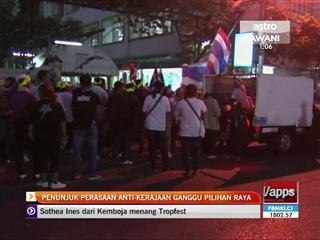 Penunjuk perasaan anti-kerajaan ganggu pilihan raya