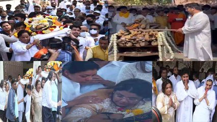 Bappi Lahiri Funeral  Bappi दा की अंतिम यात्रा का वीडियो रुला देगी आपको;  UNCUT Video;| FilmiBeat
