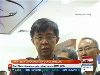 Tian Chua dipenjara dan denda RM1,000