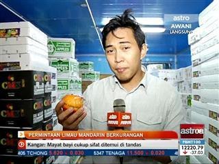 Permintaan limau mandarin berkurangan