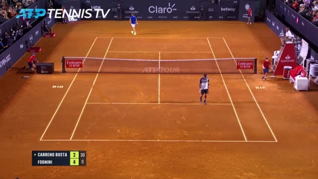 Highlights: Fognini ringt Carreno Busta nieder