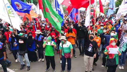 Buruh Lakukan Aksi Demo di Kantor Kementerian Ketenagkerjaan, terkait Imbas Permenaker No. 2 Tahun 2022