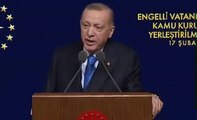 Erdoğan engelli memur atamasında enflasyon hedefini açıkladı