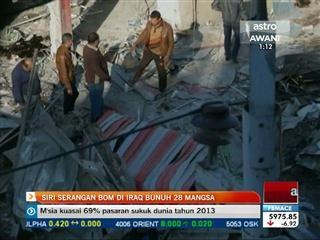 Siri serangan bom di Iraq, 28 terbunuh