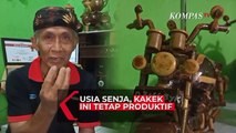 Kakek Usia 68 Tahun ini Masih Produktif Ciptakan Kerajinan dari Batok Kelapa