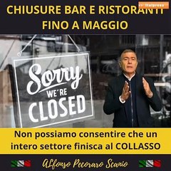 Pecoraro Scanio "Non bloccare ancora bar e ristoranti"