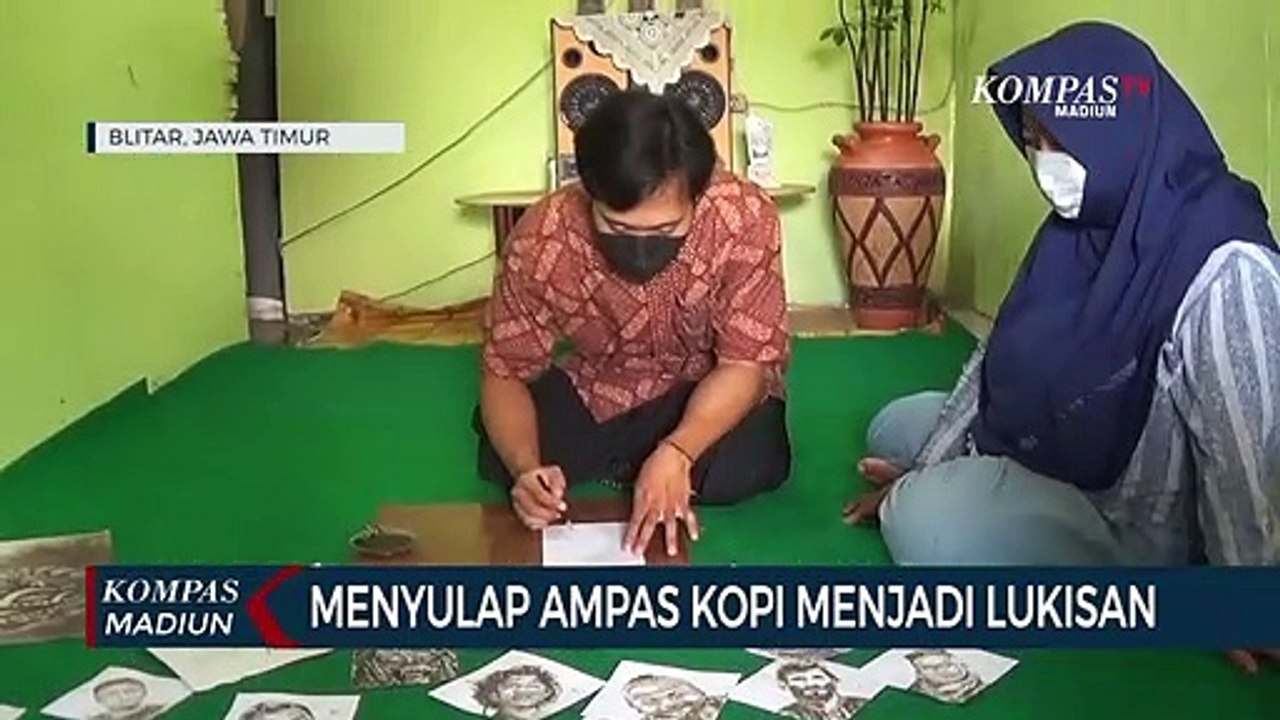 Menyulap Ampas Kopi Menjadi Lukisan