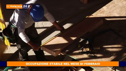 Occupazione stabile nel mese di febbraio
