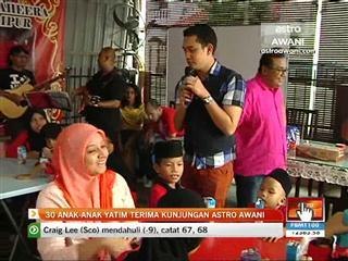 30 anak-anak yatim terima kunjungan Astro Awani