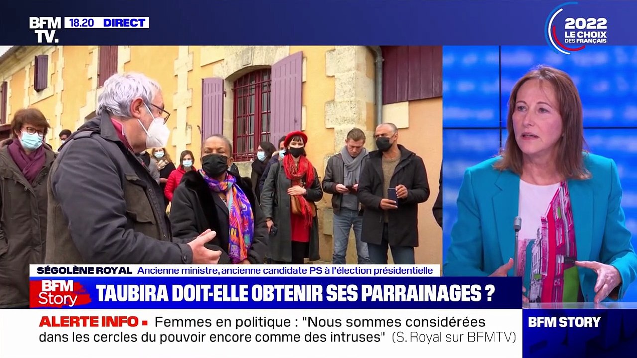 Ségolène Royal expliquant sa position face aux candidatures de gauche pour les présidentielles 2022. Selon elle, le vote utile est celui pour Jean-Luc Mélenchon et elle conseille à la socialiste Anne Hidalgo de se retirer de la course.