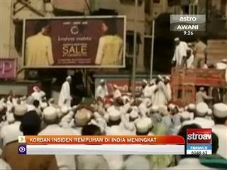 Korban insiden rempuhan di India meningkat