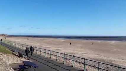 Weather at Fulwell and Roker seafront on Thursday, Feb 17