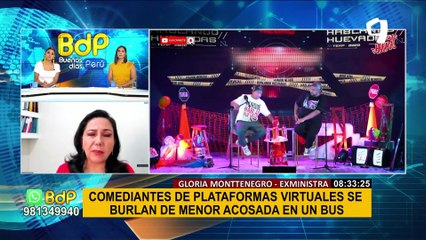 Gloria Montenegro se pronuncia sobre comediantes que se burlaron de menor acosada en bus