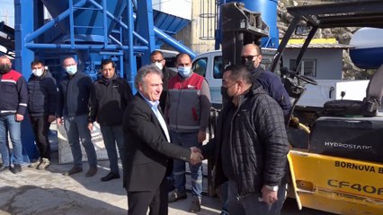 Bornova asfalt üretimine başladı