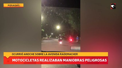 Download Video: Motocicletas realizaban maniobras peligrosas