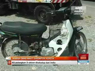Warga emas maut dirempuh kereta
