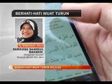 Berhati-hati muat turun aplikasi