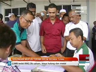 Golongan muflis terima BR1M secara tunai