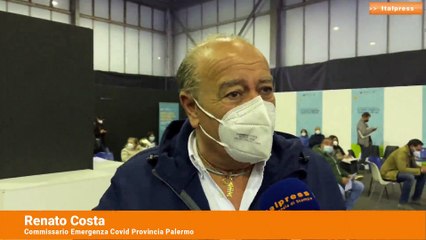 Descargar video: Vaccini fino a mezzanotte in hub Fiera Palermo, Costa “pronti per h24”