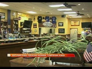 Ratusan ribu terjejas kerana tumpahan kimia