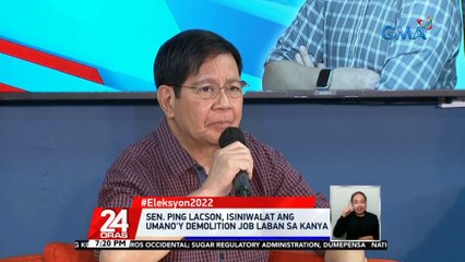 Download Video: Sen. Ping Lacson, isiniwalat ang umano'y demolition job laban sa kanya | 24 Oras