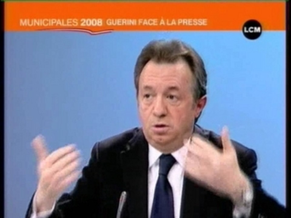 Guérini impérial face à la presse (part2)