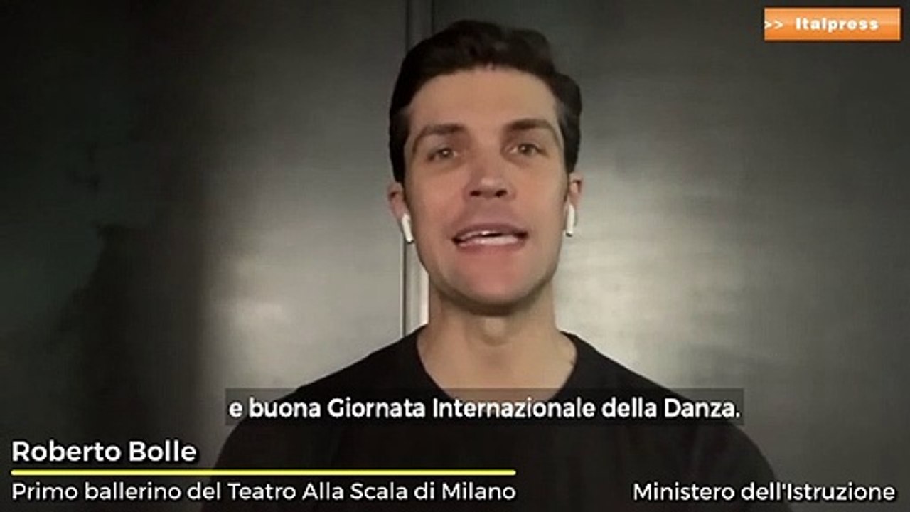 Roberto Bolle “La danza è scuola di vita"