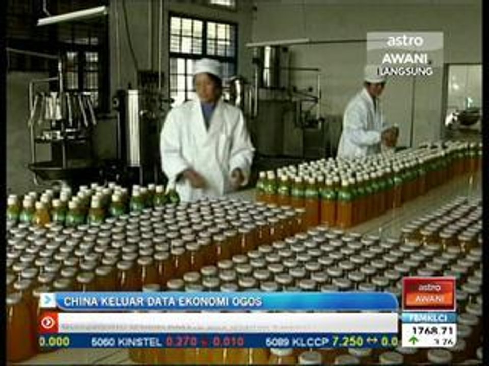 China keluar data ekonomi Ogos