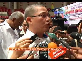 JKR umum 7 projek infrastruktur di Sarawak