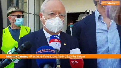 Casasco: "Metà atleti vaccinati con AstraZeneca un esempio per il Paese"