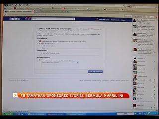 FB tamatkan 'sponsored stories' mulai 9 April 2014