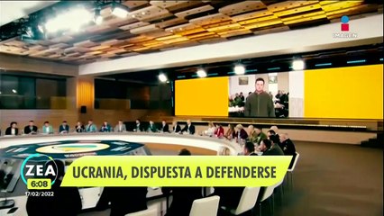"No tenemos miedo", presidente de Ucrania ante posible invasión rusa