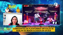 Gloria Montenegro se pronuncia sobre comediantes que se burlaron de menor acosada en bus