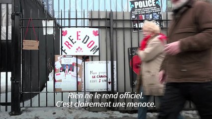 Canada: par un tract, la police menace les manifestants d'Ottawa d'arrestation