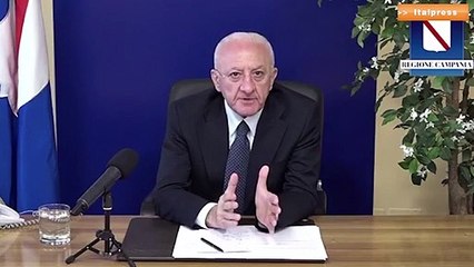 Turismo, De Luca: "Una settimana e settore sarà immune in Campania"