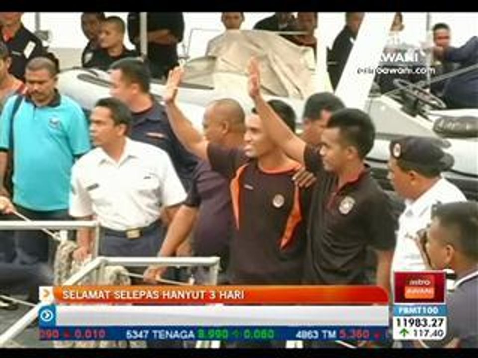 Selamat selepas hanyut 3 hari