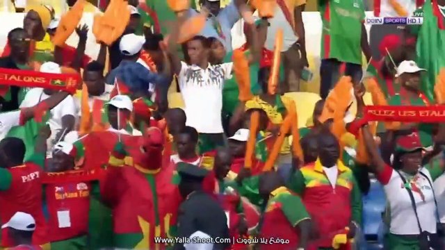 الشوط الاول مباراة بوركينافاسو و تونس 2-0 ربع نهائي كاس افريقيا 2017