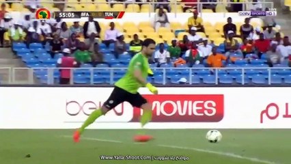الشوط الثاني مباراة بوركينافاسو و تونس 2-0  ربع نهائي كاس افريقيا 2017