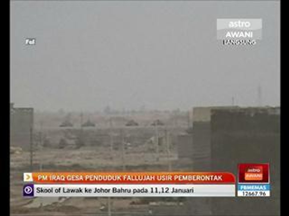 PM Iraq gesa penduduk Fallujah usir pemberontak