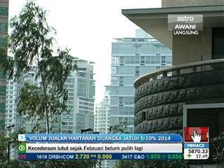 Volum jualan hartanah dijangka jatuh 5-10% pada 2014