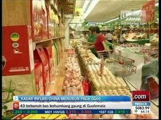 Kadar inflasi China menurun pada Ogos