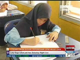 478,848 calon duduki UPSR mulai esok